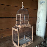 Bird Cage Vintage French Wood