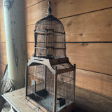 Bird Cage Vintage French Wood