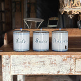 Cannisters Antique French Enamel Set of 3