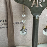 Earrings 18K/Moonstone and Diamonds  BNR1729