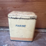 French Vintage Tin Farine