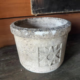 Planter Square with Star Motive French Vintage Cast Iron