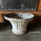 Planter Bowl Cast Stone Ribbed