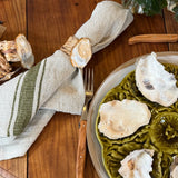 Oyster Napkin Rings Set of 4 Pat