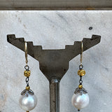 Pearl Earrings Barique pearl and 18K gold