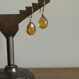 Citrine Teardrop Earrings