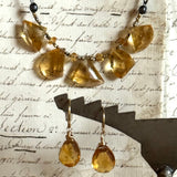 Citrine Teardrop Earrings