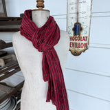 Red Striped Scarf