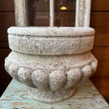 Round Cast Stone Planter