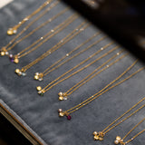 3 Charm Birthstone Necklace
