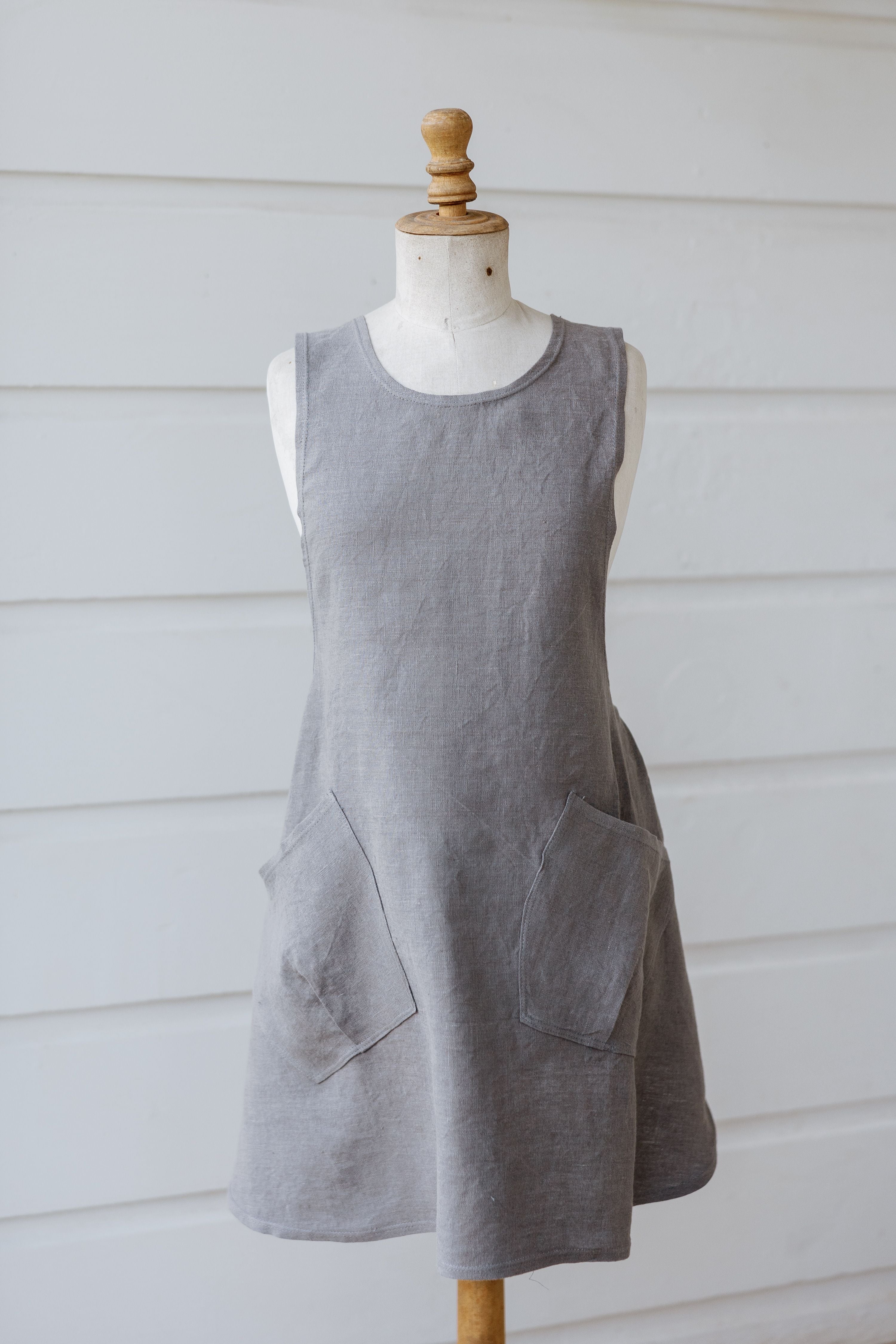 Apron Cross Back Handmade Belgian Linen Chateau Sonoma Apron Cross Back Handmade Belgian Linen Chateau Sonoma